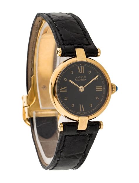 cartier watch round|vintage cartier watch round face.